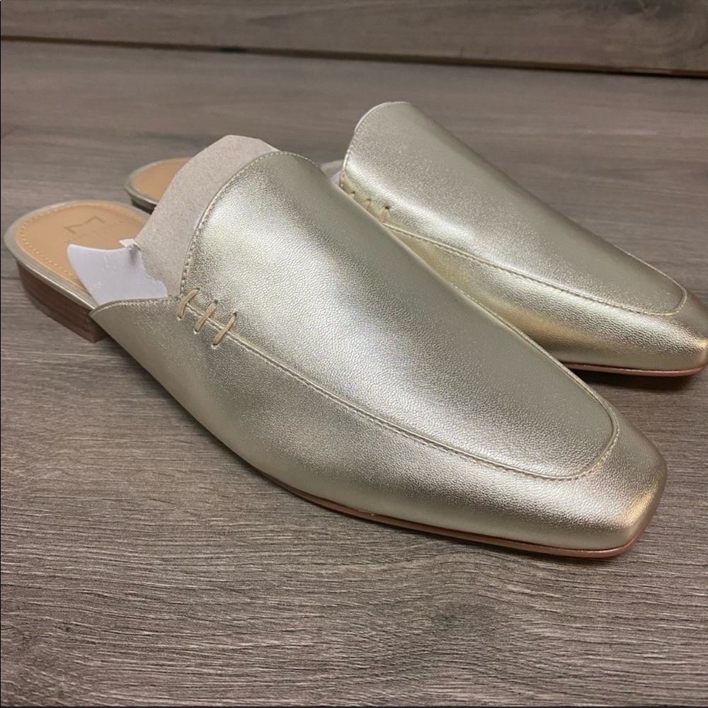 Marc Fisher | Pam Gold Leather Mule - Picture 4 of 9
